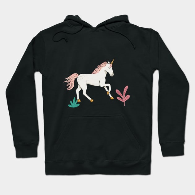 Dashing Unicorn Hoodie by latheandquill